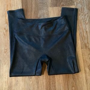 All Worthy faux leather leggings